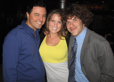 Seth MacFarlane, Alexis, and Zach