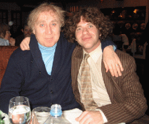 Los Angeles magician Zach Waldman with Gene Wilder