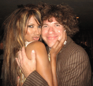 Los Angeles magician Zach Waldman with Traci Bingham