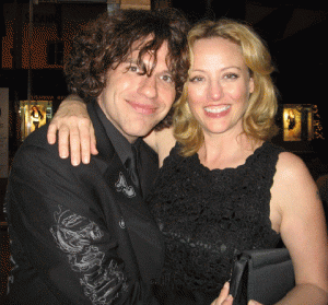 Los Angeles magician Zach Waldman with Virginia Madsen