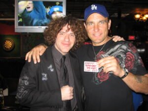 Zach Waldman with Vinnie Jones