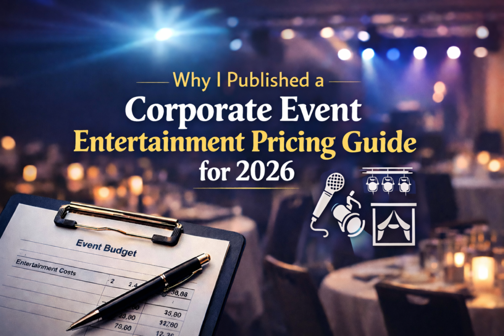 Corporate Event Entertainment Pricing Guide for 2026