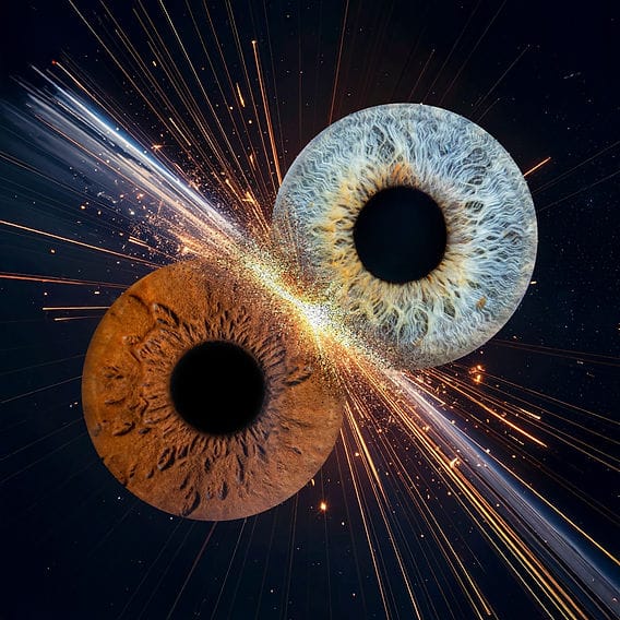 Custom iris photography artwork at Eye Conic Gifts in Santa Monica