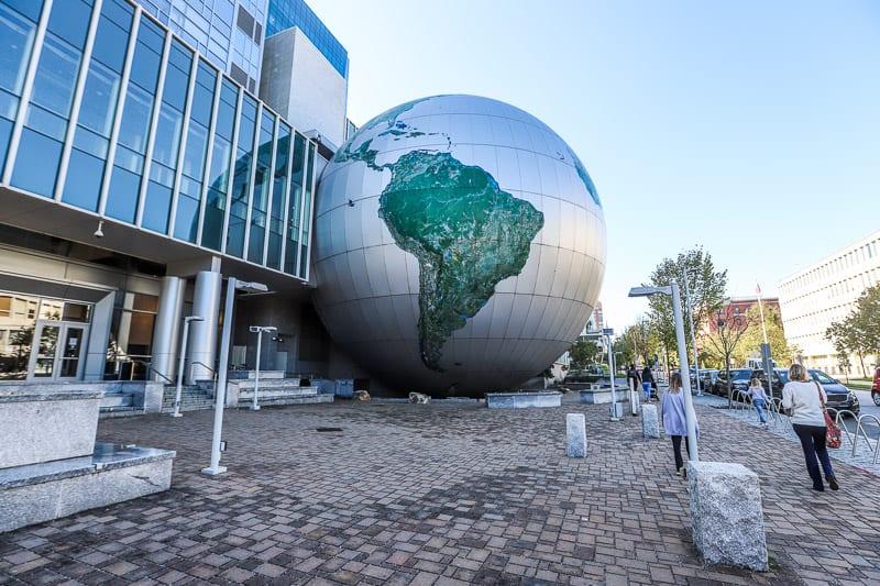 North Carolina Museum of Natural Sciences exterior in downtown Raleigh