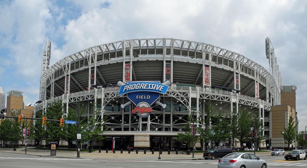 Progressive Field stadium in downtown Cleveland Ohio