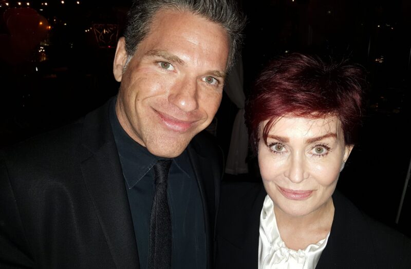 Corporate magician Zach Waldman with Sharon Osbourne Corporate magician Zach Waldman with Sharon Osbourne