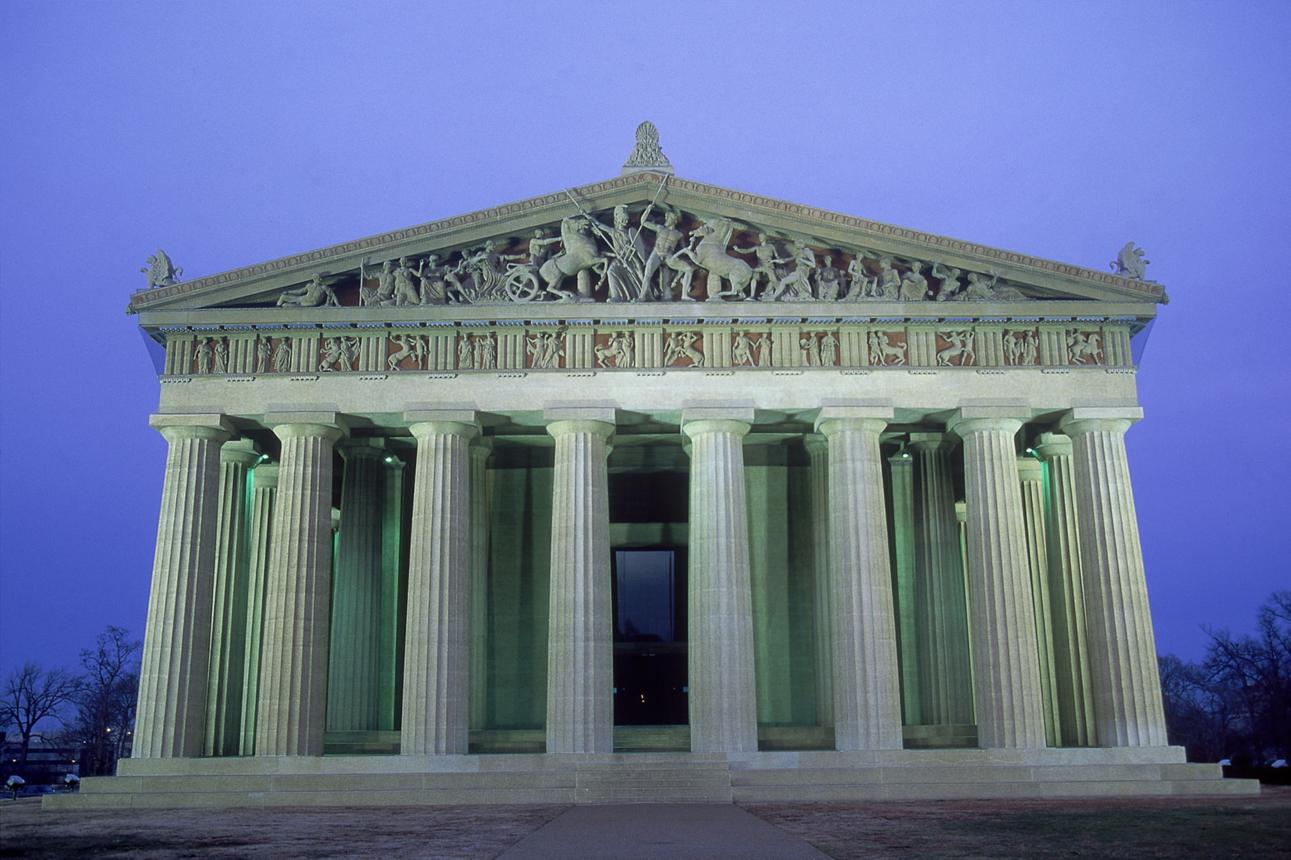 Nashville Parthenon Centennial Park Full scale Parthenon replica in Centennial Park Nashville